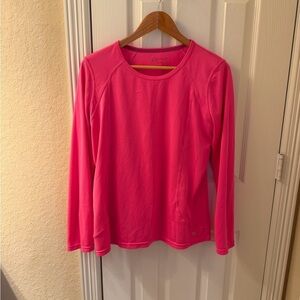 💙3/$20 Bright Pink Long Workout Sleeve Top